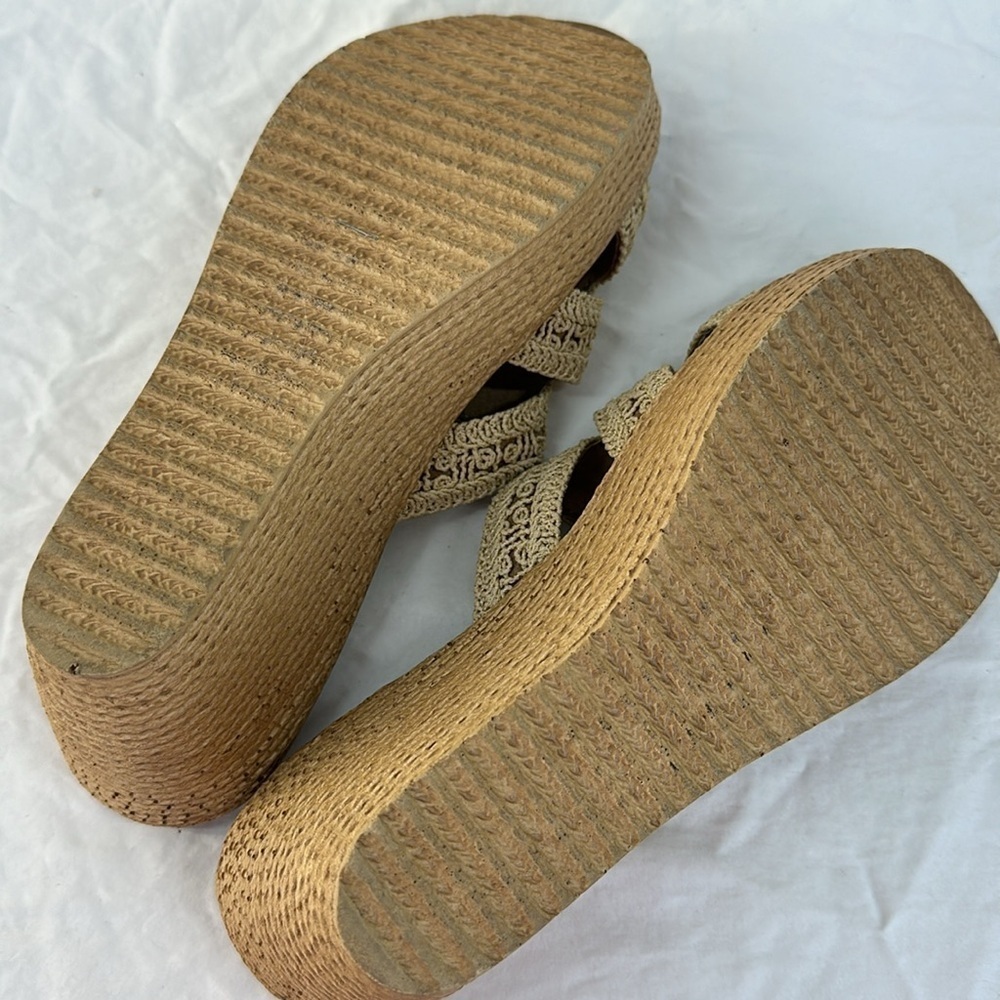 Sbicca Woven Jute Wedge Sandals - Picture 8 of 8